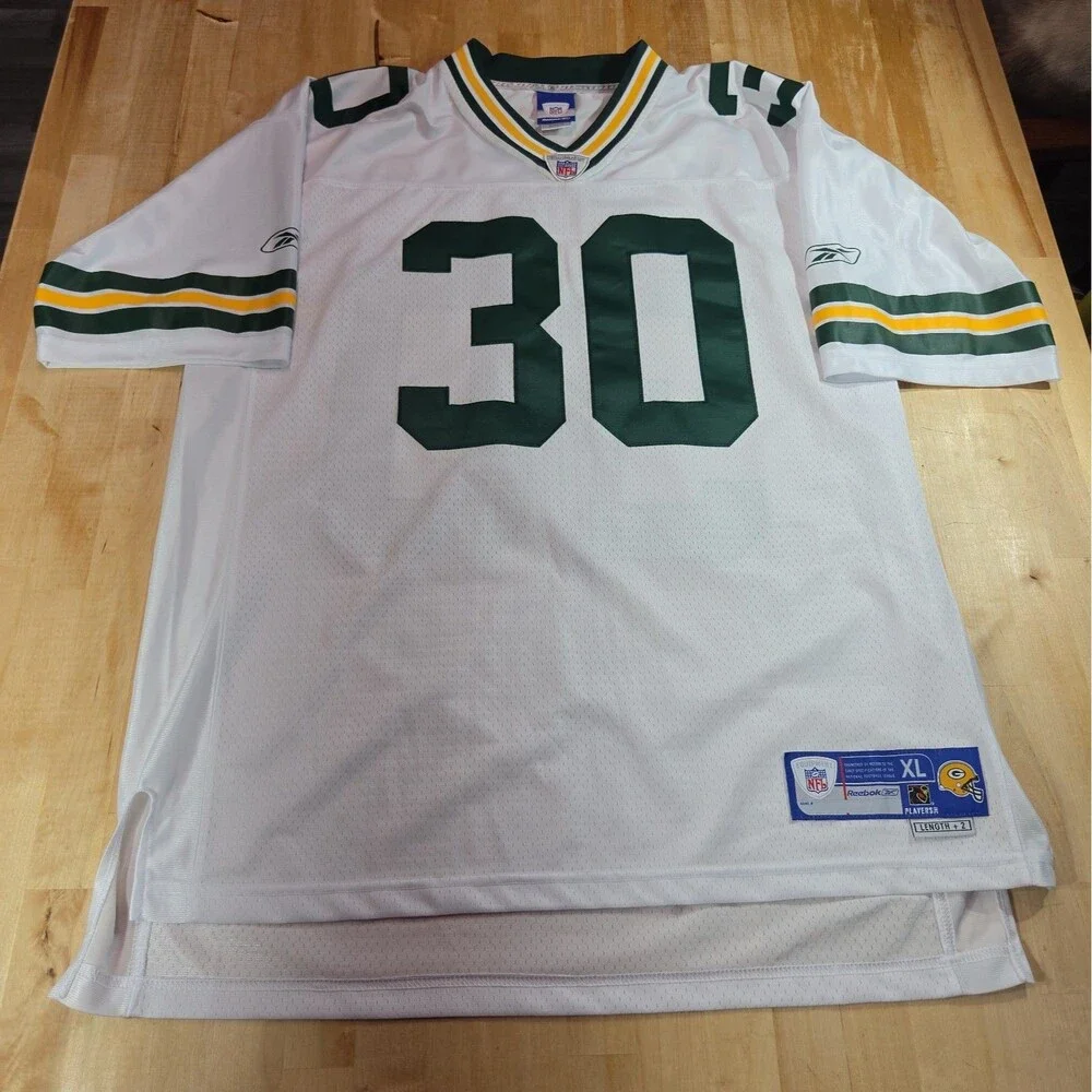 Ahman Green #30 Green Bay Packers Sewn Reebok On Field Jersey Size XL